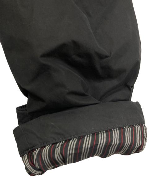 BURBERRY BLACK LABEL（バーバリーブラックレーベル）BURBERRY BLACK LABEL (バーバリーブラックレーベル) 裏地ノバチェックファー付ダウンコート ブラック サイズ:Mの古着・服飾アイテム