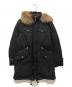 BURBERRY BLACK LABEL（バーバリーブラックレーベル）の古着「裏地ノバチェックファー付ダウンコート」｜ブラック