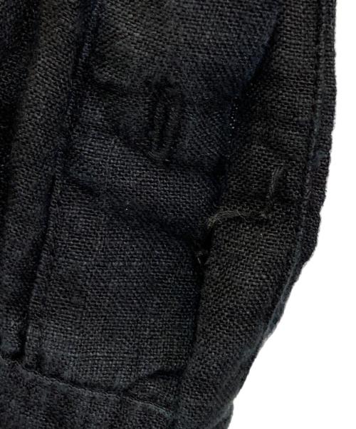 Leh（レー）Leh (レー) リネンプルオーバーシャツ ブラック サイズ:Mの古着・服飾アイテム