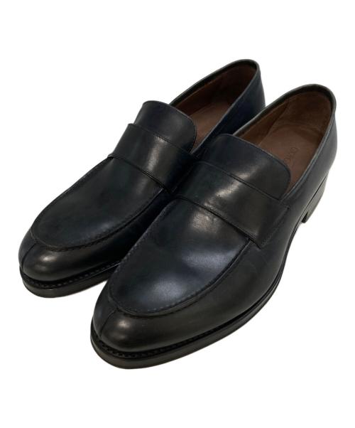 GIORGIO ARMANI（ジョルジョアルマーニ）GIORGIO ARMANI (ジョルジョアルマーニ) ローファー ブラック サイズ:42の古着・服飾アイテム