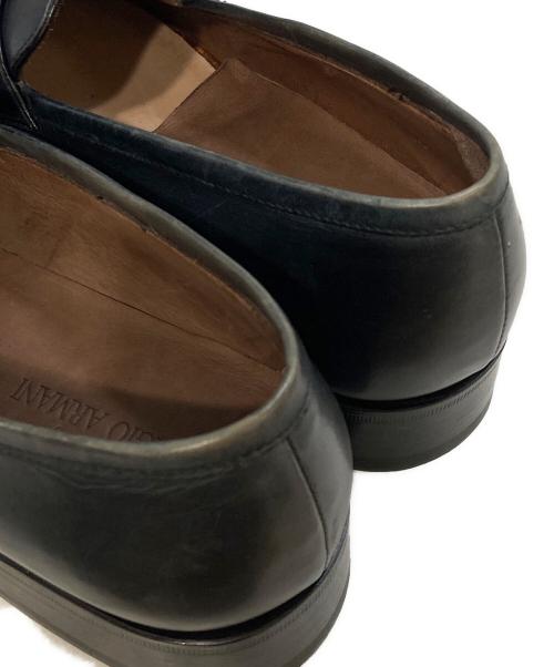 GIORGIO ARMANI（ジョルジョアルマーニ）GIORGIO ARMANI (ジョルジョアルマーニ) ローファー ブラック サイズ:42の古着・服飾アイテム