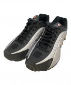NIKEナイキ）の古着「Shox R4 Black/Bright Mandarin　HQ1988-003」｜シルバー