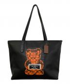 COACHコーチ）の古着「VANDAL GUMMYトートバッグ　F78203」｜ブラック