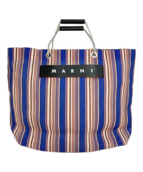 MARNI（マルニ）MARNI (マルニ) フラワーカフェトートバッグ SHMHR08A00 ブルーの古着・服飾アイテム
