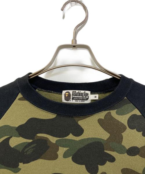 A BATHING APE（ア ベイシング エイプ）A BATHING APE (ア ベイシング エイプ) プリントスウェット　001SWF301010X ブラック サイズ:Mの古着・服飾アイテム