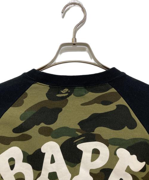A BATHING APE（ア ベイシング エイプ）A BATHING APE (ア ベイシング エイプ) プリントスウェット　001SWF301010X ブラック サイズ:Mの古着・服飾アイテム