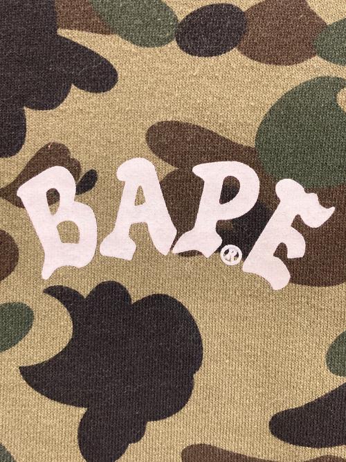 A BATHING APE（ア ベイシング エイプ）A BATHING APE (ア ベイシング エイプ) プリントスウェット　001SWF301010X ブラック サイズ:Mの古着・服飾アイテム