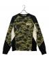 A BATHING APE（ア ベイシング エイプ）の古着「プリントスウェット　001SWF301010X」｜ブラック