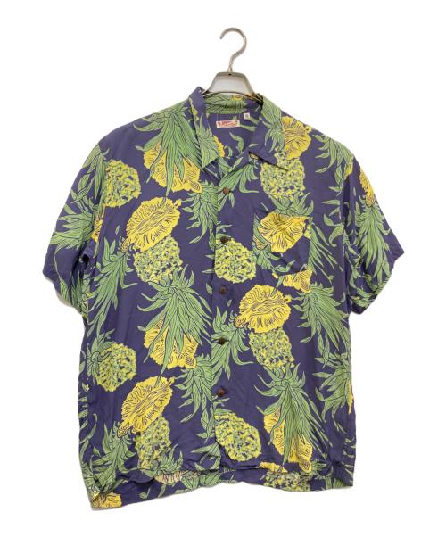 Sun Surf（サンサーフ）Sun Surf (サンサーフ) ISLAND PINEAPPLE ハワイアンシャツ パープル サイズ:XLの古着・服飾アイテム
