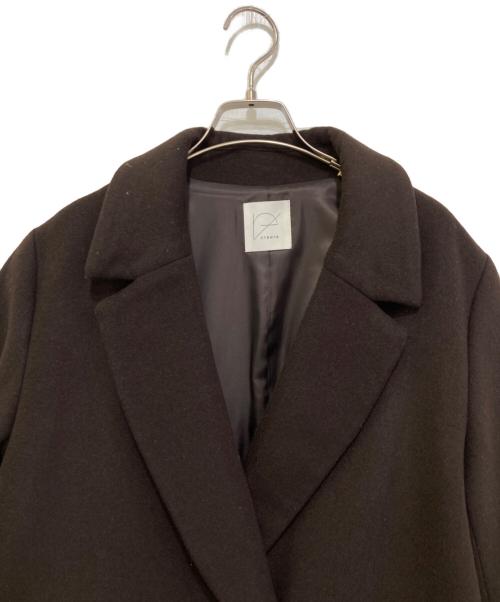 crewre（クルー）crewre (クルー) アジャスタブルウールロングコート ブラウン サイズ:3の古着・服飾アイテム