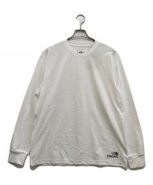 THE NORTH FACE（ザ ノース フェイス）の古着「L/S STANDARD HEM LOGO TEE　NT32534R」｜ホワイト
