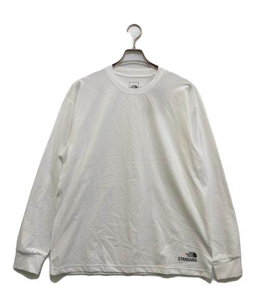 THE NORTH FACE（ザ ノース フェイス）THE NORTH FACE (ザ ノース フェイス) L/S STANDARD HEM LOGO TEE　NT32534R ホワイト サイズ:XLの古着・服飾アイテム