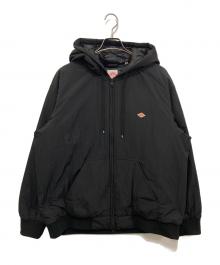 DANTON（ダントン）の古着「LIGHT DOWN HOODED JACKET」｜ブラック