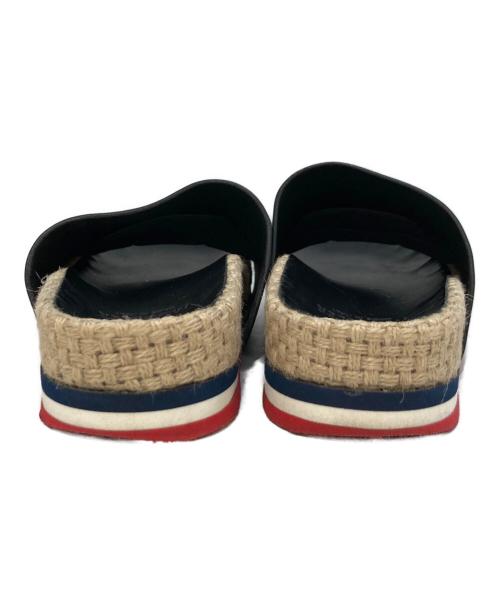 MONCLER（モンクレール）MONCLER (モンクレール) エスパドリーユ ブラック サイズ:不明(実寸をご参考下さい)の古着・服飾アイテム