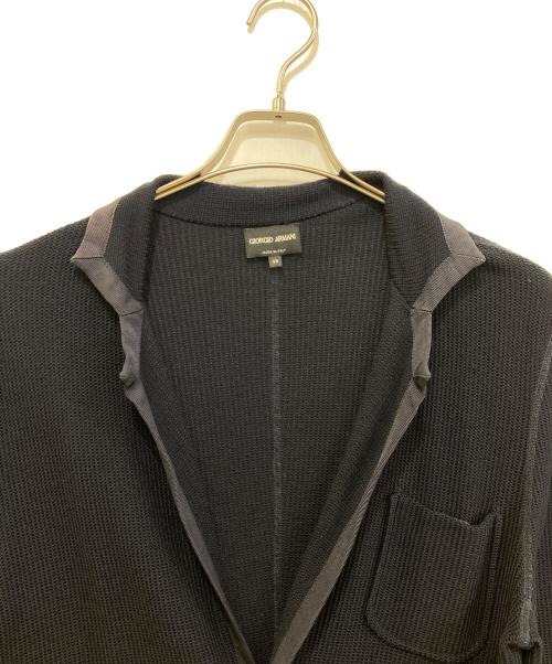GIORGIO ARMANI（ジョルジョアルマーニ）GIORGIO ARMANI (ジョルジョアルマーニ) ニットジャケット ネイビー サイズ:48の古着・服飾アイテム