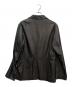 EMPORIO ARMANI (エンポリオアルマーニ) レザージャケット ブラック サイズ:52：20000円