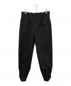 EMPORIO ARMANIエンポリオ アルマーニ）の古着「サイドアジャストスラックス」｜ブラック