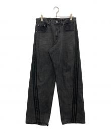 adidas（アディダス）の古着「Adilenium シーズン3 ルーズフィット デニムパンツ　JY6291」｜ブラック