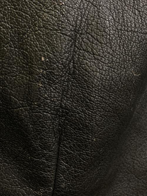 スウェーデン軍（スウェーデングン）スウェーデン軍 (スウェーデングン) レザーカーコート ブラック サイズ:2の古着・服飾アイテム