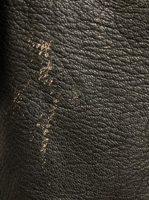 スウェーデン軍（スウェーデングン）スウェーデン軍 (スウェーデングン) レザーカーコート ブラック サイズ:2の古着・服飾アイテム