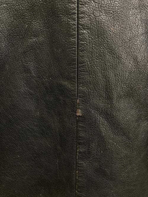 スウェーデン軍（スウェーデングン）スウェーデン軍 (スウェーデングン) レザーカーコート ブラック サイズ:2の古着・服飾アイテム