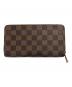 LOUIS VUITTON（ルイ ヴィトン）の古着「ダミエ ジッピーウォレット」｜ブラウン