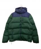 POLO RALPH LAURENポロ・ラルフローレン）の古着「バイカラーダウンジャケット」｜ブルー×グリーン