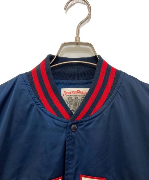 AVIREX（アヴィレックス）AVIREX (アヴィレックス) 復刻 サテンスタジャン ネイビー サイズ:2XLの古着・服飾アイテム