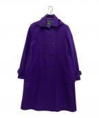 PS Paul SmithＰＳポールスミス）の古着「ウールフーデットコート」｜パープル