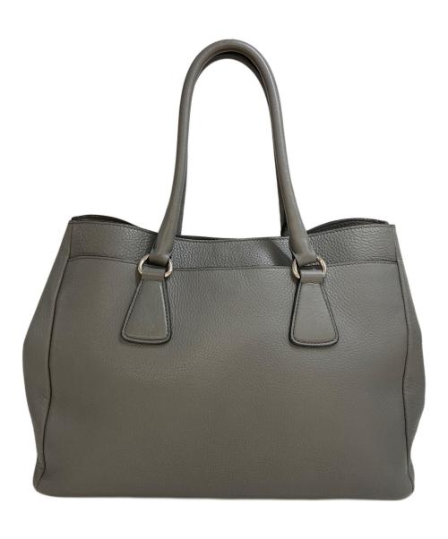 PRADA（プラダ）PRADA (プラダ) ヴィッテロダイノ 2WAYトートバッグ　B4393M グレーの古着・服飾アイテム