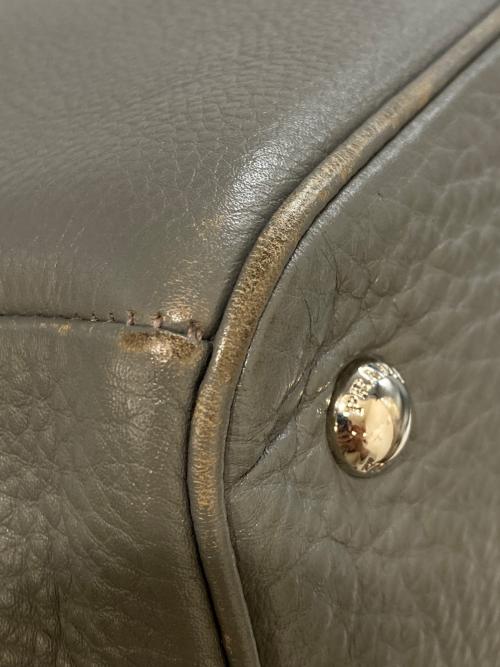 PRADA（プラダ）PRADA (プラダ) ヴィッテロダイノ 2WAYトートバッグ　B4393M グレーの古着・服飾アイテム