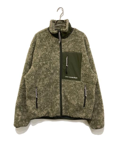 thisisneverthat（ディスイズネバーザット）thisisneverthat (ディスイズネバーザット) SP Sherpa Fleece Jacket カーキ サイズ:Lの古着・服飾アイテム