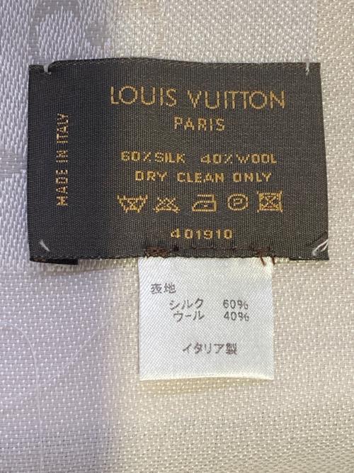 LOUIS VUITTON（ルイ ヴィトン）LOUIS VUITTON (ルイ ヴィトン) 大判ストール グレーの古着・服飾アイテム