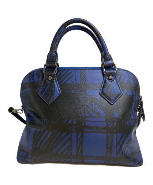 Vivienne Westwood ANGLOMANIA（ヴィヴィアンウエストウッドアングロマニア）Vivienne Westwood ANGLOMANIA (ヴィヴィアンウエストウッドアングロマニア) オーブロゴ2WAYバッグ ブルーの古着・服飾アイテム