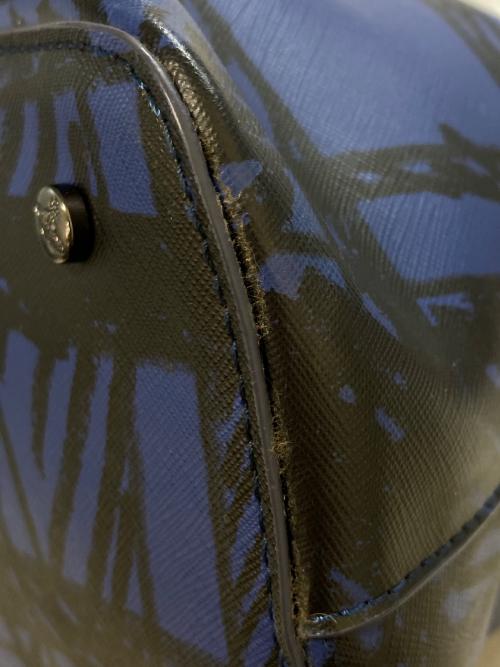 Vivienne Westwood ANGLOMANIA（ヴィヴィアンウエストウッドアングロマニア）Vivienne Westwood ANGLOMANIA (ヴィヴィアンウエストウッドアングロマニア) オーブロゴ2WAYバッグ ブルーの古着・服飾アイテム