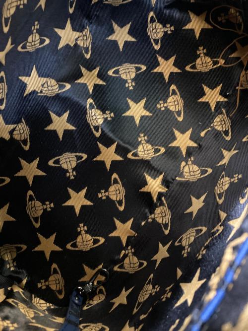 Vivienne Westwood ANGLOMANIA（ヴィヴィアンウエストウッドアングロマニア）Vivienne Westwood ANGLOMANIA (ヴィヴィアンウエストウッドアングロマニア) オーブロゴ2WAYバッグ ブルーの古着・服飾アイテム