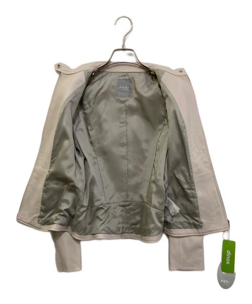 DAMA collection（ダーマコレクション）DAMA collection (ダーマコレクション) ラムレザージャケット ベージュ サイズ:7AR 未使用品の古着・服飾アイテム
