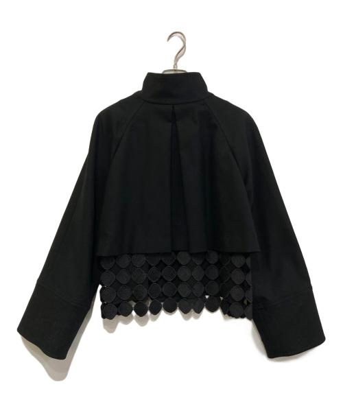 ADORE（アドーア）ADORE (アドーア) サークルレーススタンドカラージャケット ブラック サイズ:38の古着・服飾アイテム