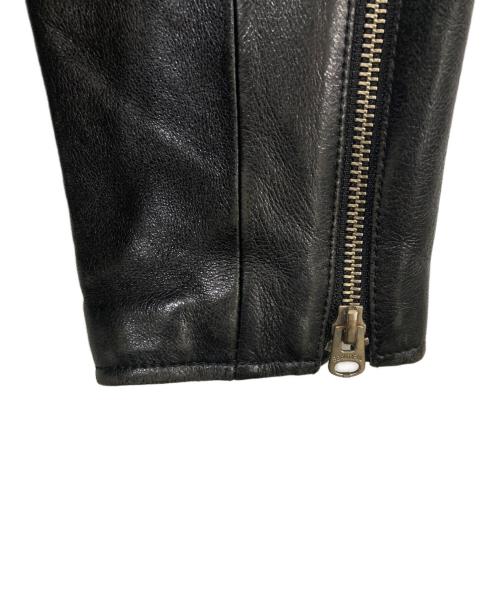 beautiful people（ビューティフルピープル）beautiful people (ビューティフルピープル) vintage leather riders jacket ブラック サイズ:180の古着・服飾アイテム