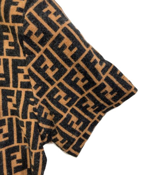 FENDI（フェンディ）FENDI (フェンディ) ズッカ総柄Tシャツ ブラウン サイズ:40の古着・服飾アイテム