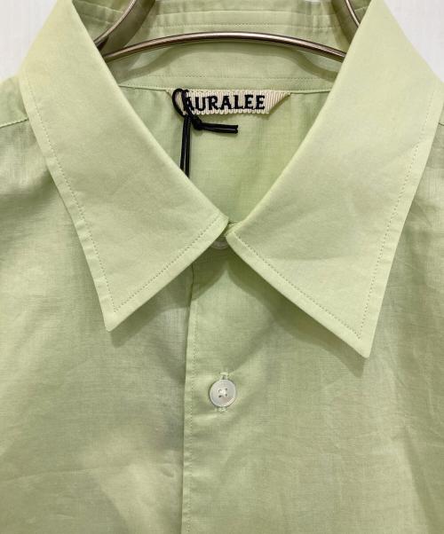 AURALEE（オーラリー）AURALEE (オーラリー) TYPEWRITER SHIRT　A25SS04TL グリーン サイズ:０の古着・服飾アイテム