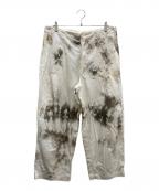 KAPITALキャピタル）の古着「KOUNTRY REDUX タイダイパンツ」｜ホワイト