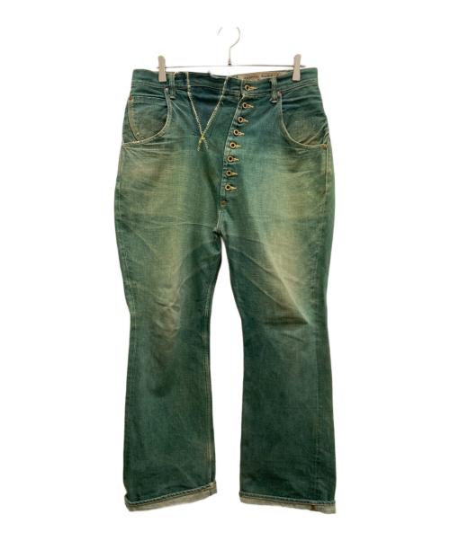KAPITAL（キャピタル）KAPITAL (キャピタル) ピエロデニムパンツ グリーン サイズ:Mの古着・服飾アイテム