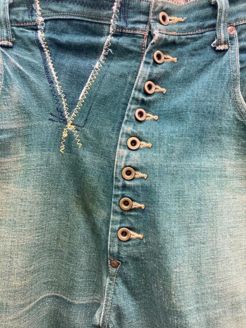 KAPITAL（キャピタル）KAPITAL (キャピタル) ピエロデニムパンツ グリーン サイズ:Mの古着・服飾アイテム