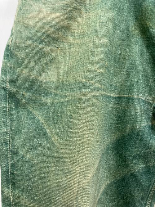 KAPITAL（キャピタル）KAPITAL (キャピタル) ピエロデニムパンツ グリーン サイズ:Mの古着・服飾アイテム