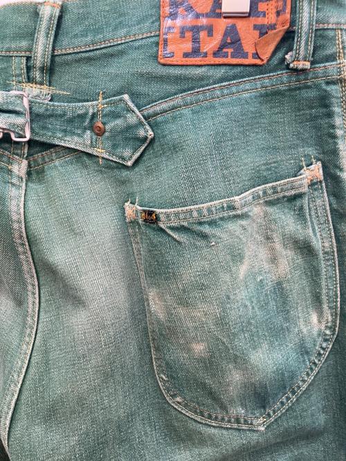 KAPITAL（キャピタル）KAPITAL (キャピタル) ピエロデニムパンツ グリーン サイズ:Mの古着・服飾アイテム