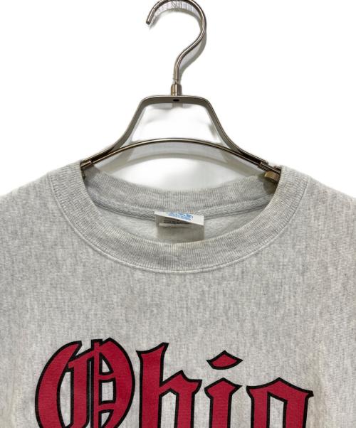 Champion REVERSE WEAVE（チャンピオン リバース ウィーブ）Champion REVERSE WEAVE (チャンピオン リバース ウィーブ) プリントスウェット グレー サイズ:LARGEの古着・服飾アイテム