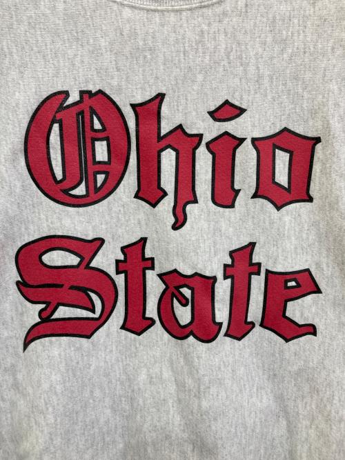 Champion REVERSE WEAVE（チャンピオン リバース ウィーブ）Champion REVERSE WEAVE (チャンピオン リバース ウィーブ) プリントスウェット グレー サイズ:LARGEの古着・服飾アイテム