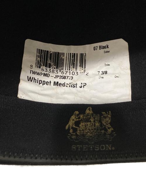 STETSON（ステットソン）STETSON (ステットソン) 中折れハット ブラック サイズ:59/ 7 3/8の古着・服飾アイテム