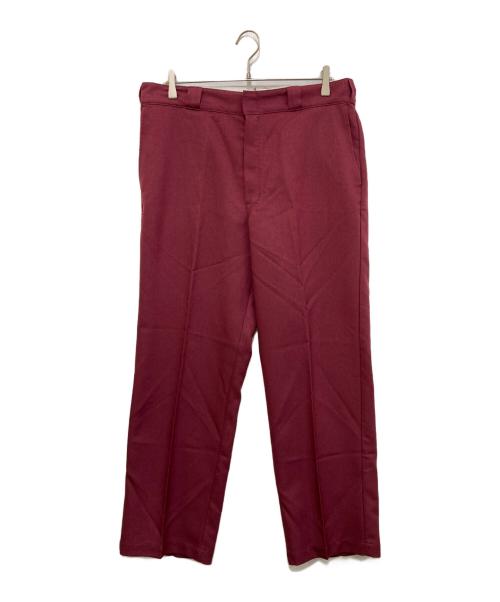 Dickies（ディッキーズ）Dickies (ディッキーズ) JOURNAL STANDARD relume (ジャーナルスタンダード レリューム) 別注 ワイドスラックス ボルドー サイズ:XLの古着・服飾アイテム